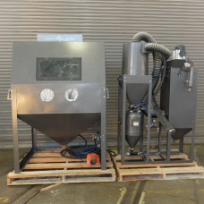 RAPTOR BLASTER MODEL RB5446 SAND BLAST CABINET 54" x 46" WITH RB900 DIRECT PRESSURE SYSTEM MINT CONDITION USA