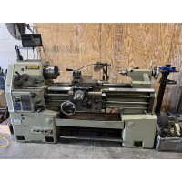 NAMSUN 16" x 40"cc ENGINE LATHE GAP BED WITH NEWALL DIGITAL READ OUT 3-JAW CHUCK STEADY REST AND 5C COLLET CLOSER MINT CONDITION FROM HOME SHOP MFG. IN KOREA