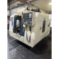 HARDINGE VMC600II VERTICAL MACHINING CENTER  24 X 20 X 20" TRAVEL FANUC Oi-MB CNC CONTROL WITH 4-TH AXIS INDEXER, MFG. 2005