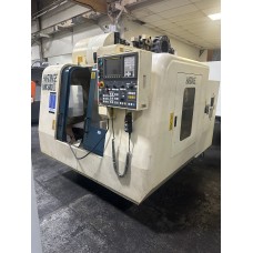 HARDINGE VMC600II VERTICAL MACHINING CENTER  24 X 20 X 20" TRAVEL FANUC Oi-MB CNC CONTROL WITH 4-TH AXIS INDEXER, MFG. 2005