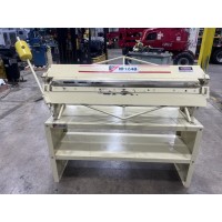 JET MODEL HB1648 HAND BRAKE 48" x 16 GAUGE CAPACITY ON FACTORY STAND MFG. IN TAIWAN IN EXCELLENT CONDTION JET MODEL HB1648 HAND BRAKE 48" x 16 GAUGE CAPACITY ON FACTORY STAND MFG. IN TAIWAN IN EXCELLENT CONDTION