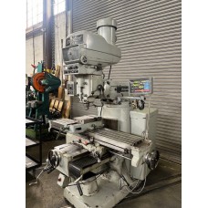 BRIDGEPORT SERIES II VERTICAL MILLING MACHINE 4 HP WITH VISE, DIGITAL READ OUT AND TOOLING 11" x 58" TABLE