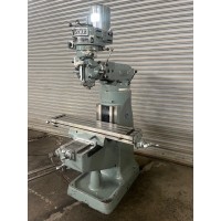 VICTOR MODEL CK-1 1/2TM VERTICAL MILLING MACHINE WITH 9" x 42" TABLE 2 HP STEP PULLEY TYPE WITH ORIGINAL PAINT