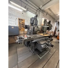 KEARNEY & TRECKER MODEL 430TF-20 PLAIN HORIZONTAL MILLING MACHINE WITH TOOLINGE WITH VERTICAL ATTACHMENT, 19 ½ x 88 TABLE, LOADED WITH TOOLING
