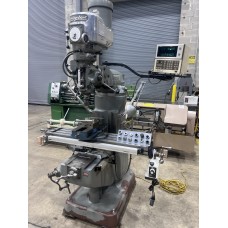 BRIDGEPORT VERTICAL MILLING MACHINE 1 1/2 HP VARIABLE SPEED WITH MITUTOYO DIGITAL READ OUT, LONGITUDINAL POWER FEED KURT SWIVEL VISE SERIES I MODEL 2J USA 9" x 42" TABLE BRIDGEPORT VERTICAL MILLING MACHINE 1 1/2 HP VARIABLE SPEED WITH MITUTOYO DIGITAL READ OUT, LONGITUDINAL POWER FEED KURT SWIVEL VISE SERIES I MODEL 2J USA 9" x 42" TABLE