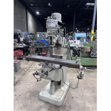 BRIDGEPORT MODEL 1J PULLEY TYPE VERTICAL MILLING MACHINE WITH 9" x 48" TABLE WITH SERVO POWER FEED
