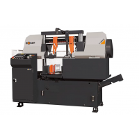 COSEN C320NC FULLY PROGRAMMABLE DUAL COLUMN AUTOMATIC HORIZONTAL BAND SAW 5 HP 1 1/2" WIDE BLADE 12.6" ROUND CAPACITY